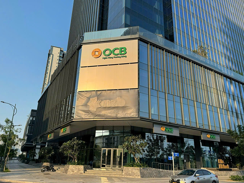 Thi công hệ thống biển hiệu OCB - Quảng Cáo Hồng Phúc - Công Ty TNHH Dịch Vụ Sản Xuất Thương Mại Quảng Cáo Hồng Phúc