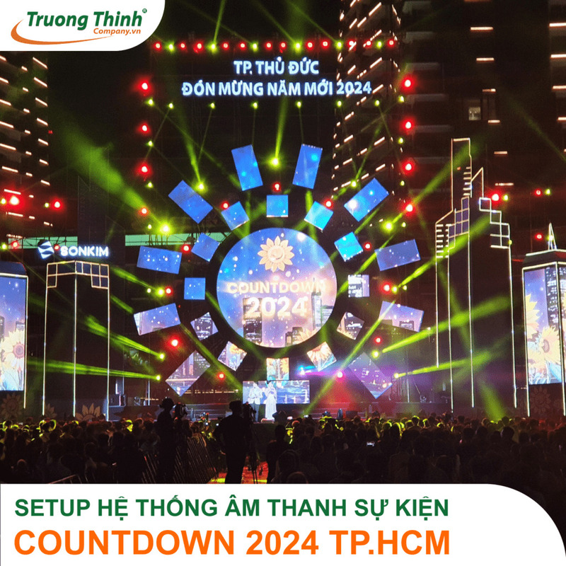 Setup hệ thống âm thanh sự kiện Countdown 2024, Tp.HCM