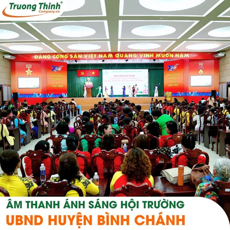 Âm thanh ánh sáng hội trường UBND huyện Bình Chánh