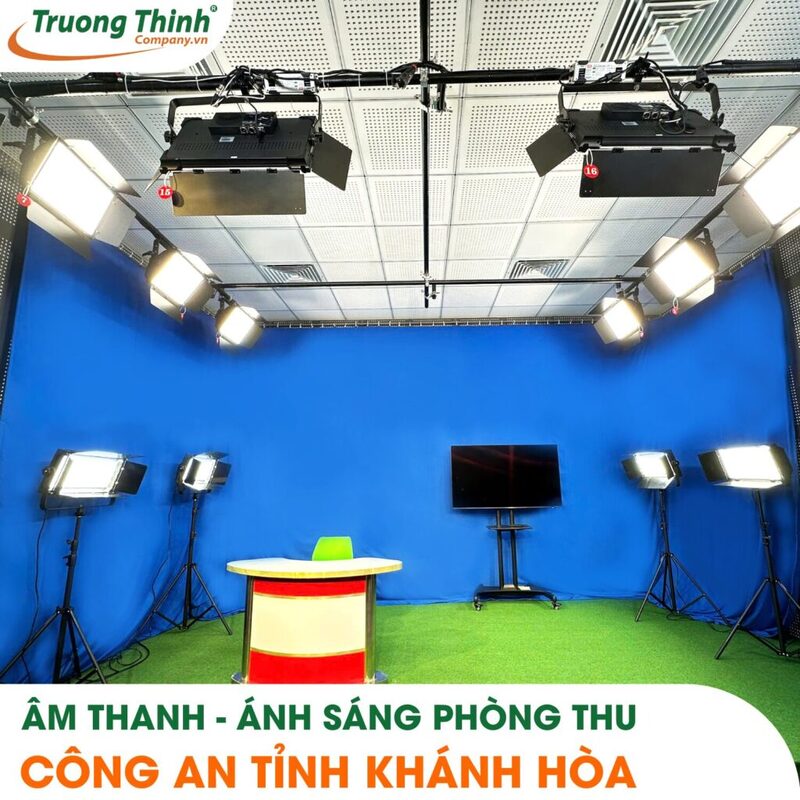 Âm thanh - Ánh sáng phòng thu công an tỉnh Khánh Hòa
