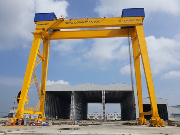 Chế tạo kết cấu cổng trục - Sửa Chữa Tàu Biển Tổng Công Ty Ba Son - Công Ty TNHH Một Thành Viên