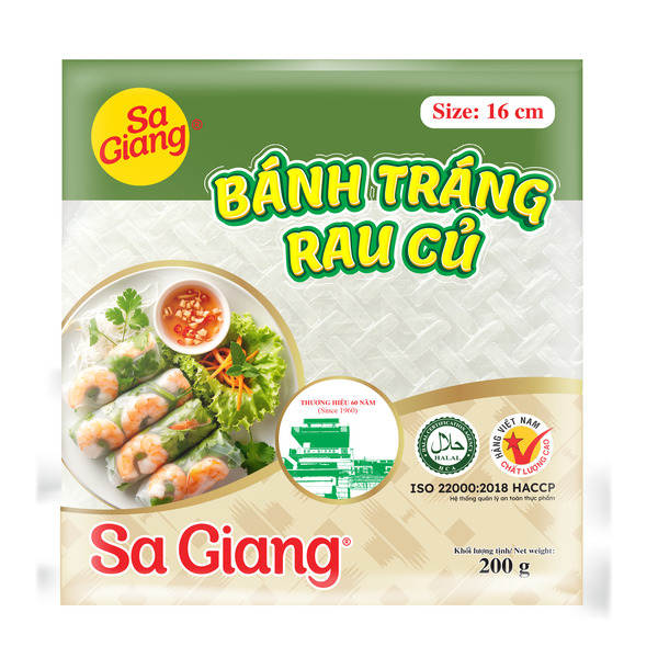 Bánh tráng rau củ