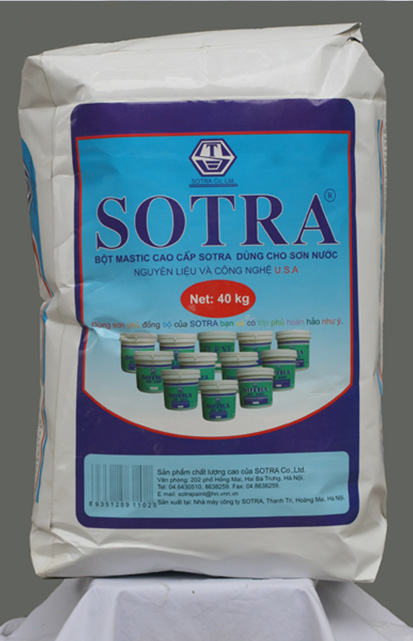 Bột mastic cao cấp SOTRA dùng cho sơn nước