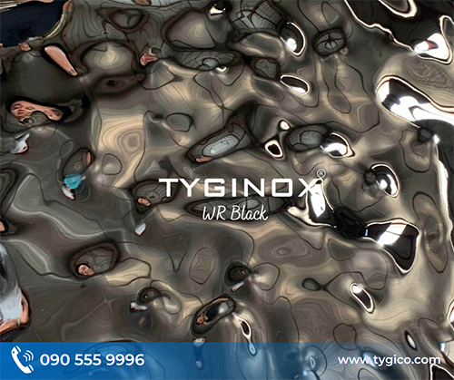 Sóng 3D - Black - 201 - Cây Đặc Inox TYG - Công Ty TNHH Quốc Tế TYG