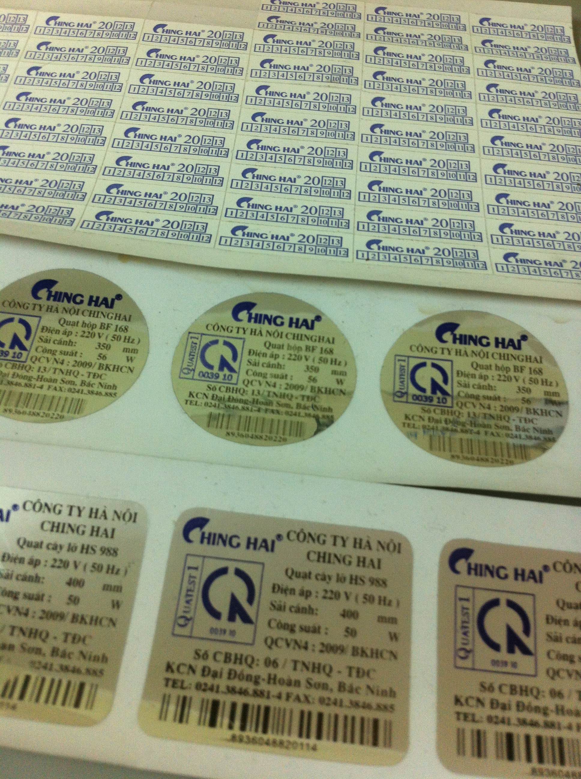 In nhãn mác, Decal