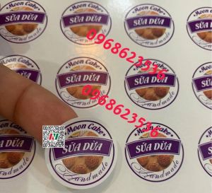 In decal tem dán bánh trung thu - In Decal Lê Vinh - Công Ty TNHH In Lê Vinh
