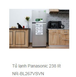 Tủ lạnh Panasonic 238 lít