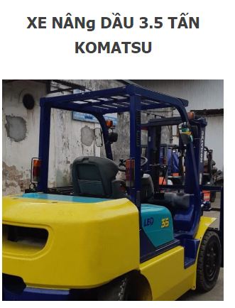 Xe nâng dầu Komatsu