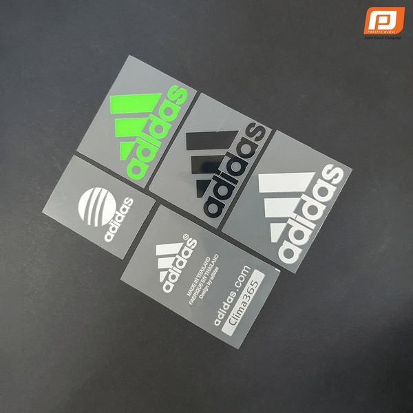 Bộ tem chuyển nhiệt Adidas - Nhãn Mác Và Phụ Liệu Dệt May Thanh Bình - Công Ty Cổ Phần Sản Xuất Nhãn Mác Và Phụ Liệu Dệt May Thanh Bình