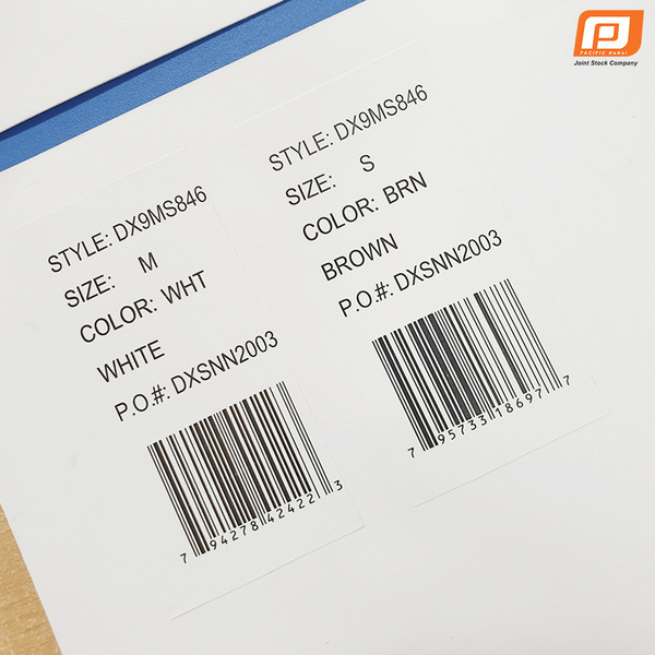 Tem dán decal mã vạch - Nhãn Mác Và Phụ Liệu Dệt May Thanh Bình - Công Ty Cổ Phần Sản Xuất Nhãn Mác Và Phụ Liệu Dệt May Thanh Bình