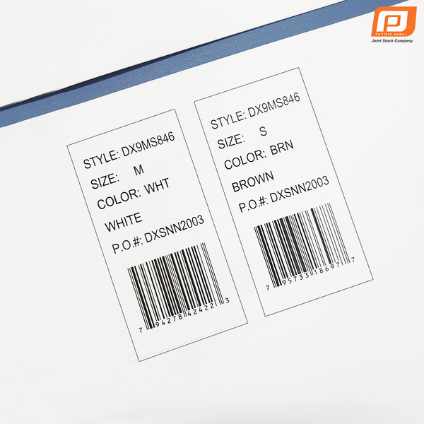 Tem dán decal mã vạch - Nhãn Mác Và Phụ Liệu Dệt May Thanh Bình - Công Ty Cổ Phần Sản Xuất Nhãn Mác Và Phụ Liệu Dệt May Thanh Bình