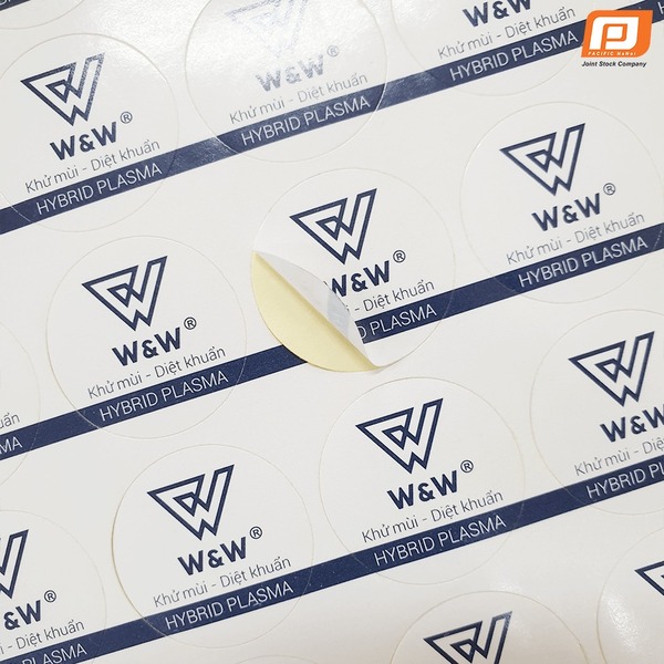Tem dán W&W - Nhãn Mác Và Phụ Liệu Dệt May Thanh Bình - Công Ty Cổ Phần Sản Xuất Nhãn Mác Và Phụ Liệu Dệt May Thanh Bình