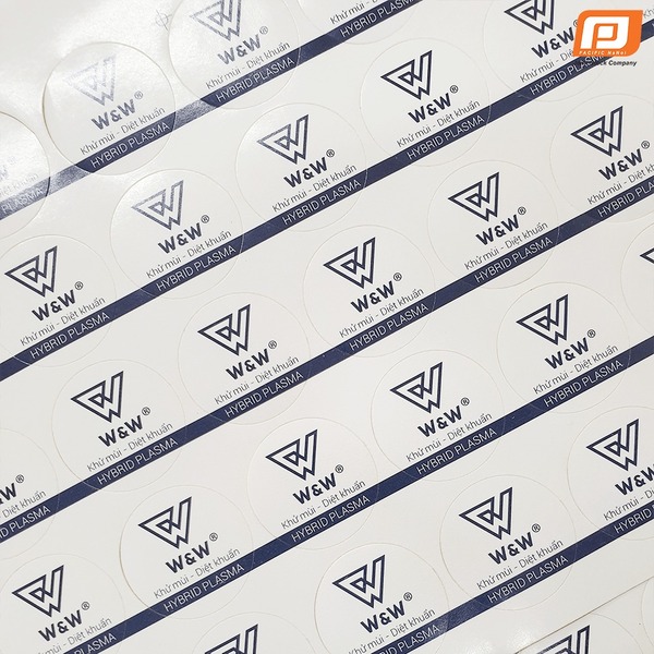 Tem dán W&W - Nhãn Mác Và Phụ Liệu Dệt May Thanh Bình - Công Ty Cổ Phần Sản Xuất Nhãn Mác Và Phụ Liệu Dệt May Thanh Bình