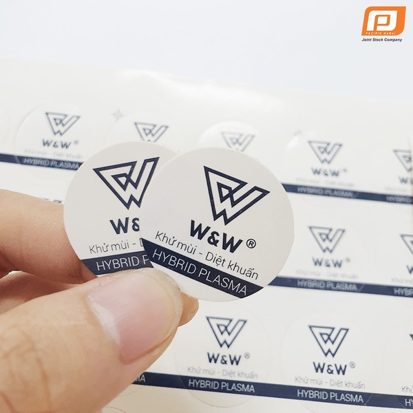 Tem dán W&W - Nhãn Mác Và Phụ Liệu Dệt May Thanh Bình - Công Ty Cổ Phần Sản Xuất Nhãn Mác Và Phụ Liệu Dệt May Thanh Bình