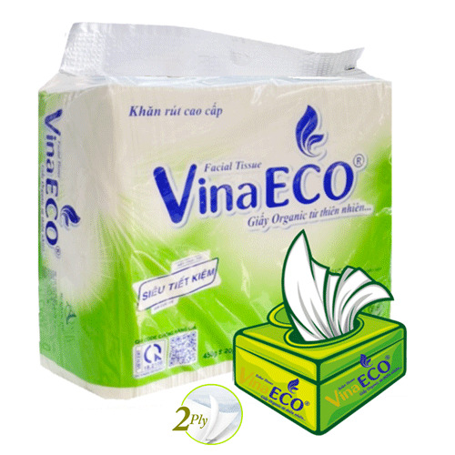Khăn rút VinaECO 450 gam * 2lớp - Giấy Arosa - Công Ty TNHH Sản Xuất Và Thương Mại Mỹ Anh