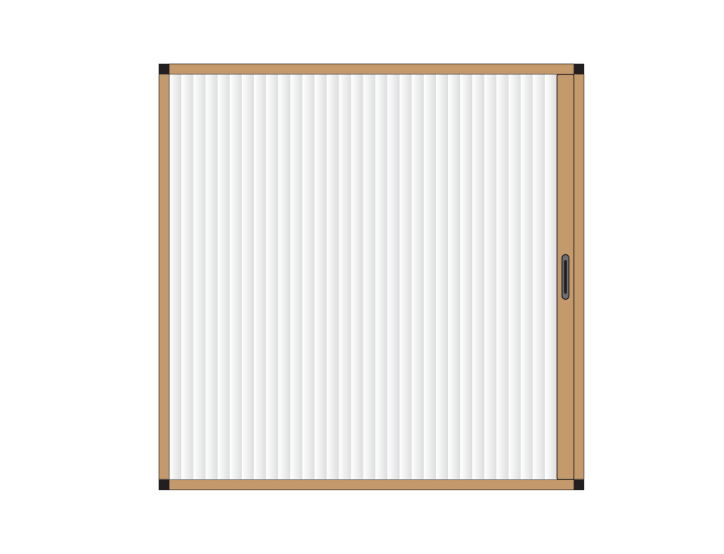 Cửa lưới chống muỗi dạng xếp 1 cánh