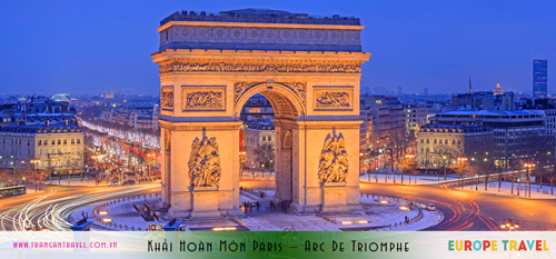 Khải Hoàn Môn Paris - TrangAn Travel - Công Ty TNHH Du Lịch Quốc Tế Tràng An