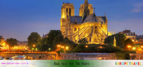 Nhà thờ Đức Bà Paris - TrangAn Travel - Công Ty TNHH Du Lịch Quốc Tế Tràng An