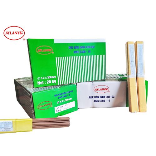 Que hàn Atlantic E308L-16(CHS002) - Vật Liệu Hàn Đại Tây Dương - Công Ty TNHH Sản Xuất Que Hàn Đại Tây Dương Việt Nam
