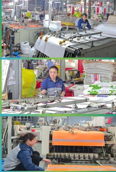 Máy cắt, may và lồng viền - Bao Bì PP Dệt Hiếu Linh - Công Ty TNHH Thương Mại Và Dịch Vụ Hiếu Linh