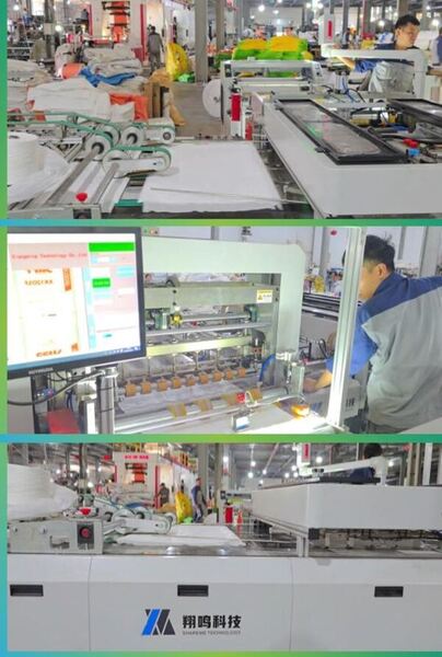 Máy cắt, may và lồng viền - Bao Bì PP Dệt Hiếu Linh - Công Ty TNHH Thương Mại Và Dịch Vụ Hiếu Linh