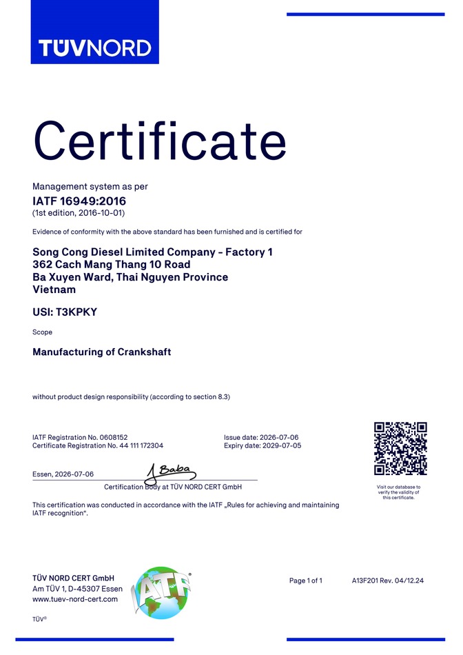 Chứng nhận IATF