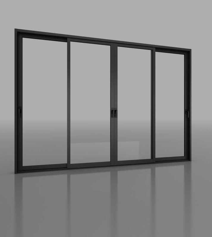 Cửa đi mở trượt 4 cánh - Ngọc Diệp Window - Công Ty Cổ Phần Cửa Ngọc Diệp