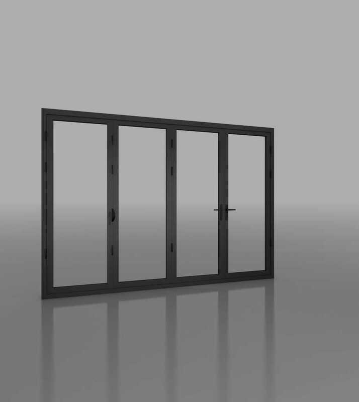 Cửa đi xếp trượt 4 cánh - Ngọc Diệp Window - Công Ty Cổ Phần Cửa Ngọc Diệp