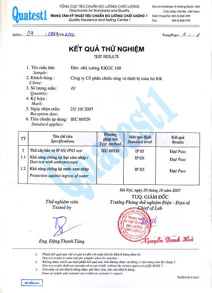 Công Ty Cổ Phần Chiếu Sáng Và Thiết Bị Toàn Bộ KK