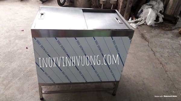 Tủ đá 2 lớp cửa trượt SUS201 - SUS304 - Inox Vinh Vượng - Công Ty Cổ Phần Vinh Vượng