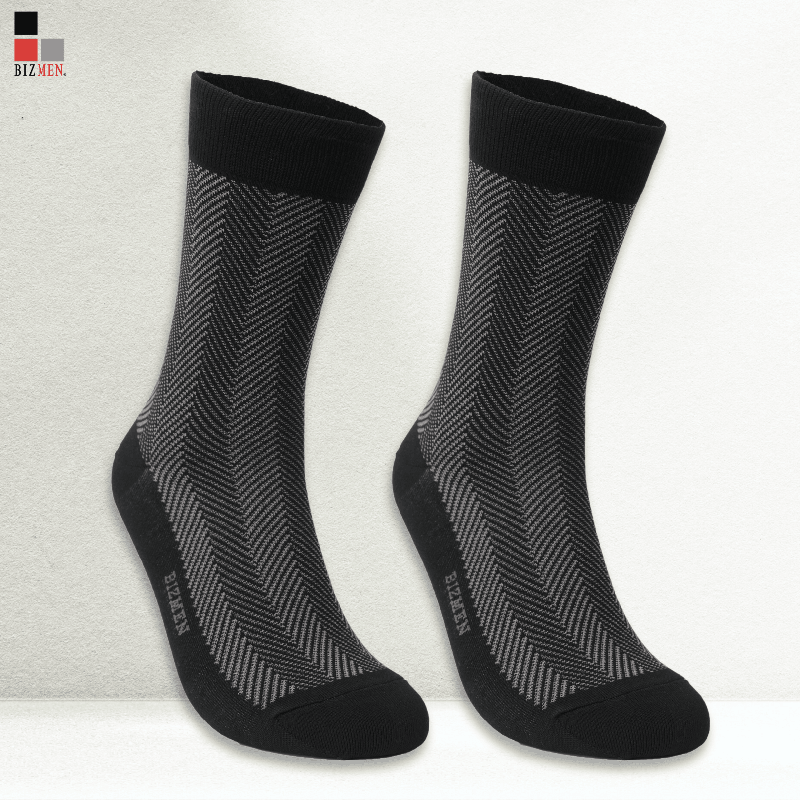 Tất nam cổ cao sợi tre kháng khuẩn cao cấp Bizmen BM.06.23