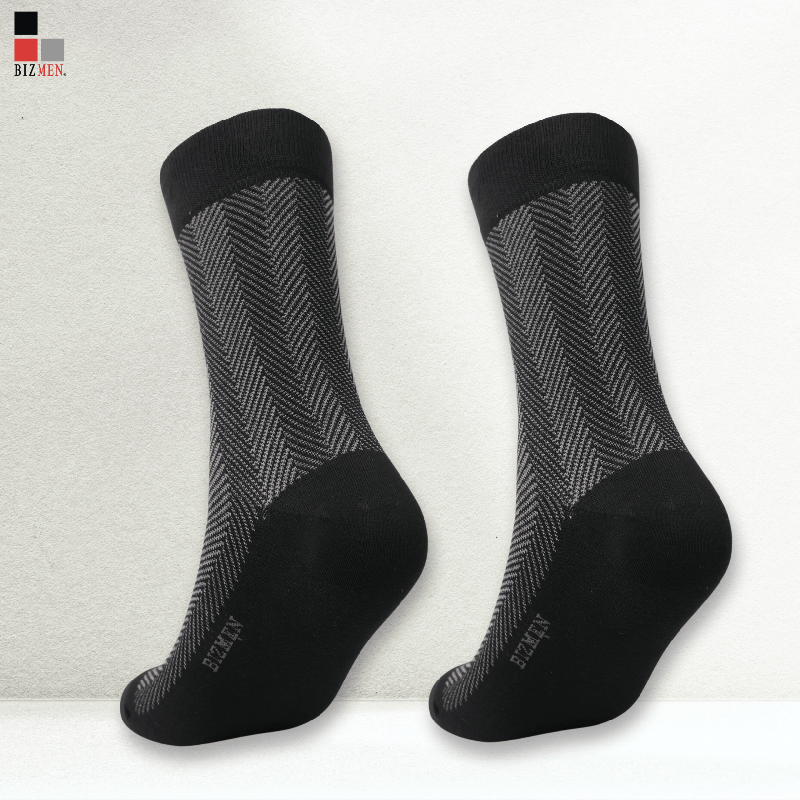 Tất nam cổ cao sợi tre kháng khuẩn cao cấp Bizmen BM.06.23