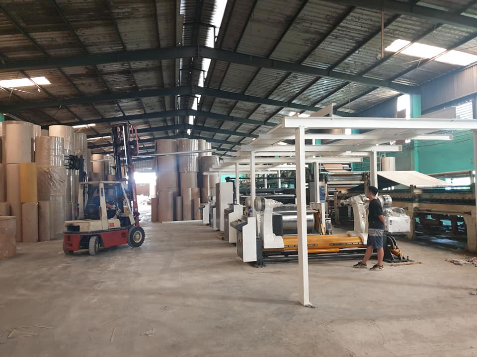 Dây chuyền sản xuất carton sóng 02 lớp Model WJ180-1800 Công ty TNHH Một Thành Viên Tân Trung Đức