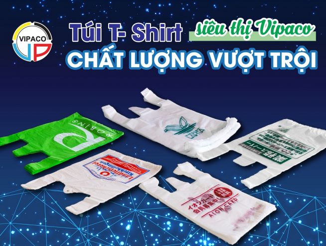 Túi siêu thị chất lượng - Bao Bì Vipaco - Công Ty TNHH Đầu Tư ứng Dụng Sản Xuất Bao Bì Việt