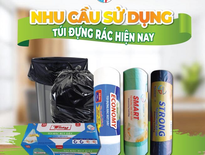 Túi dựng rác - Bao Bì Vipaco - Công Ty TNHH Đầu Tư ứng Dụng Sản Xuất Bao Bì Việt