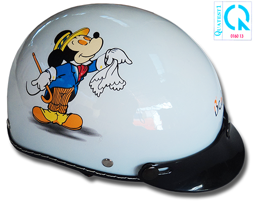 Mũ bảo hiểm chuột Mickey - Mũ Bảo Hiểm á Long - Công Ty Cổ Phần á Long