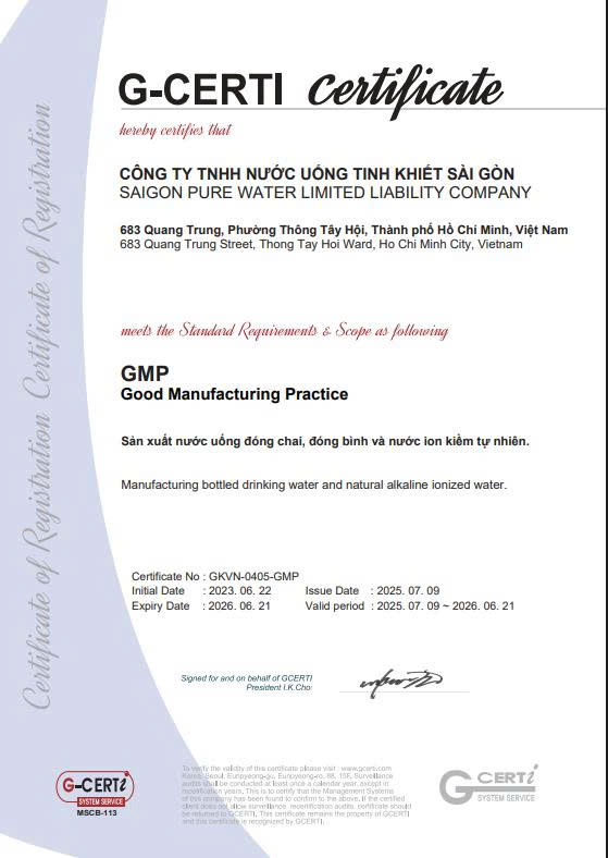 Chứng nhận GMP