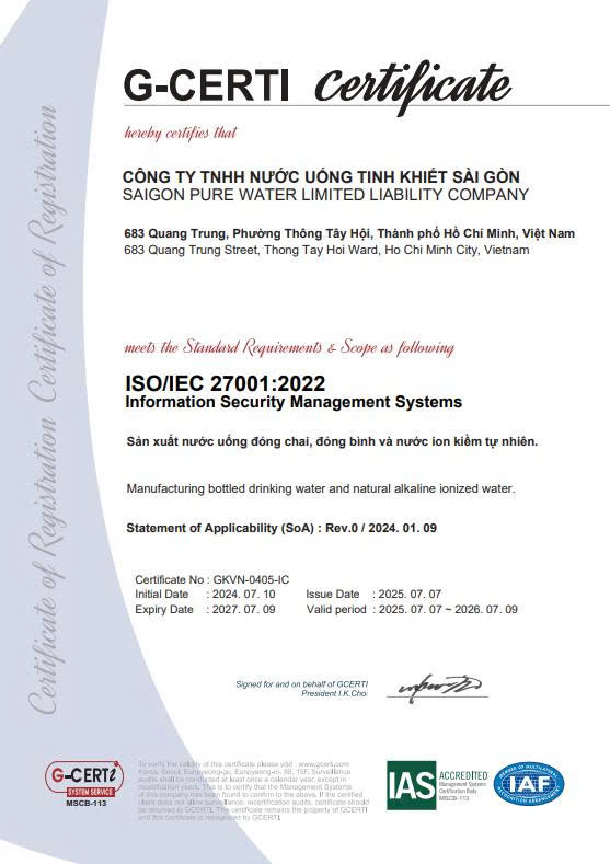 Chứng nhận ISO 27001:2022