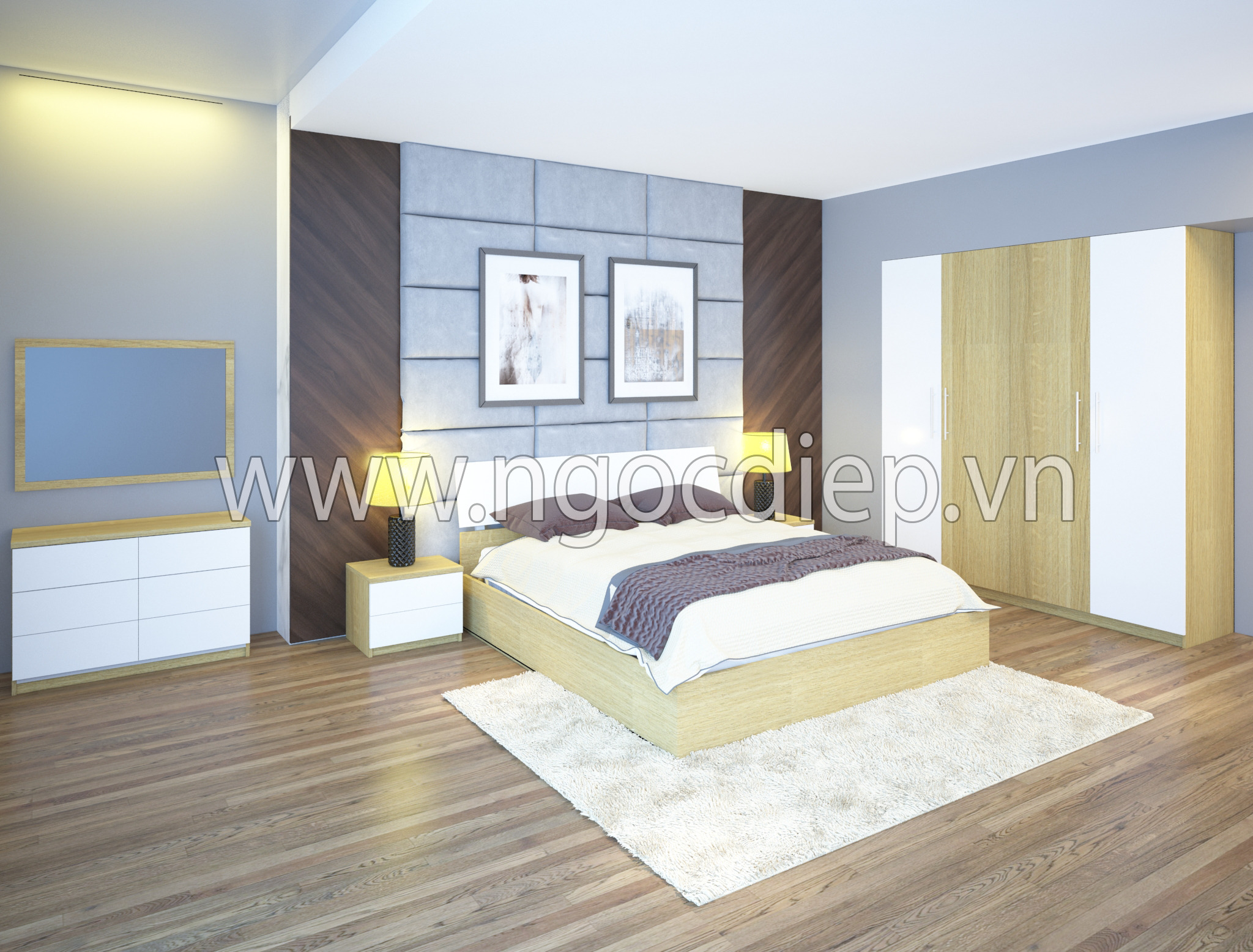 Giường ngủ GN301