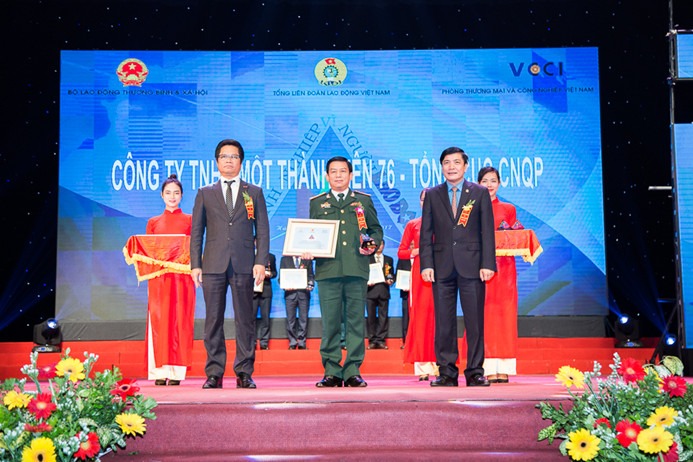 Công ty Z76 nhận giải thưởng Doanh Nghiệp Vì Người Lao Động