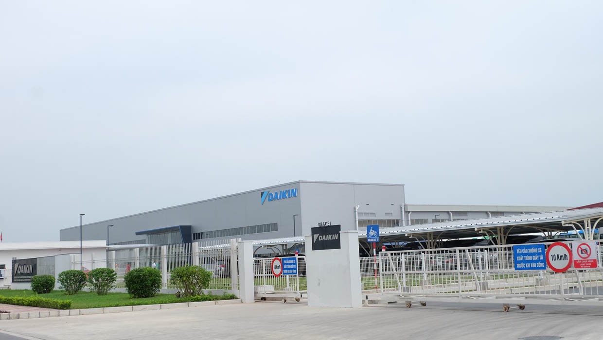 Nhà máy Daikin-KCN Thăng Long 2 Hưng Yên-12.000 m2 - Kết Cấu Thép Việt Vàng - Công Ty Cổ Phần Kết Cấu Thép Việt Vàng