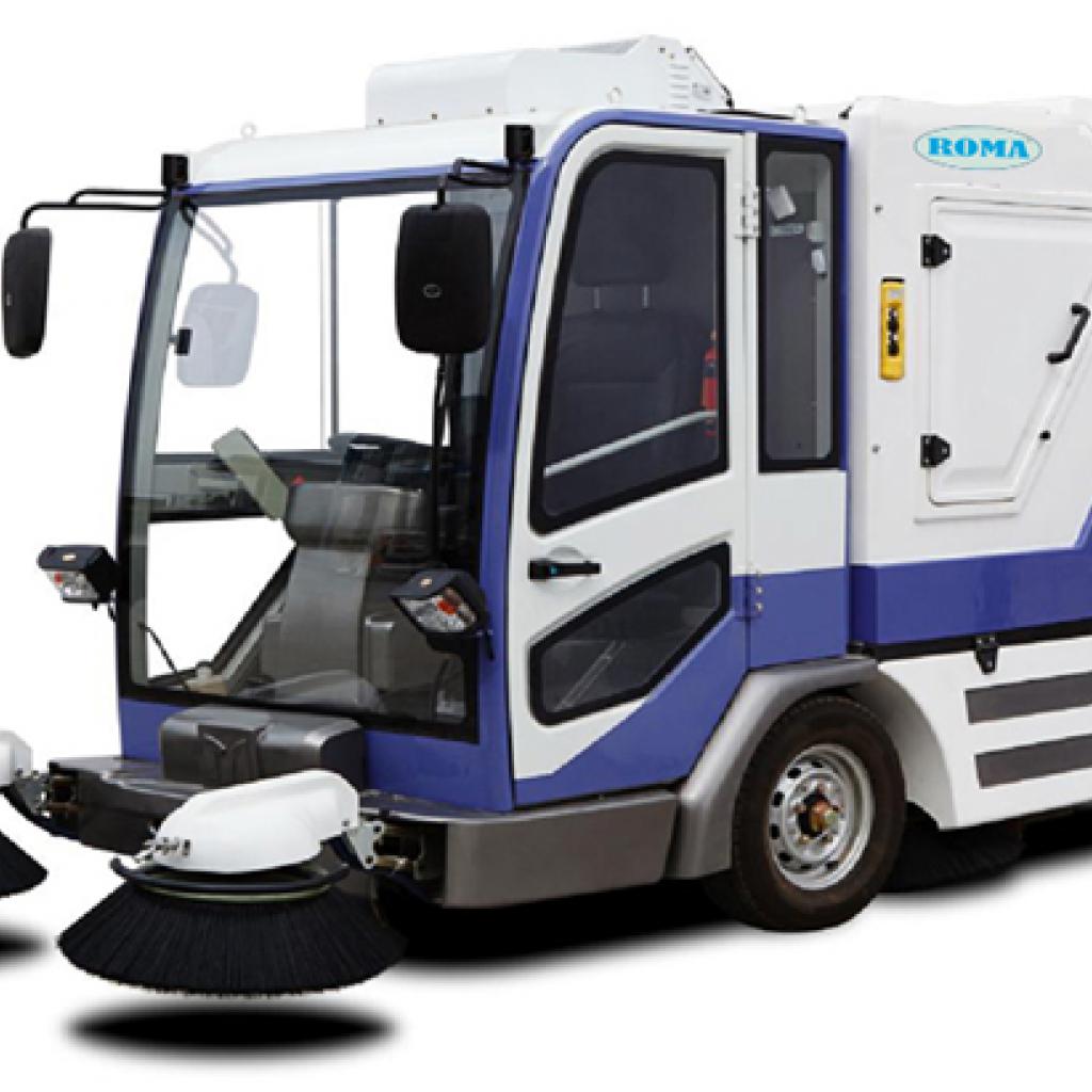 Xe quét rác ngồi lái ROMA - Thiết Bị Vệ Sinh Hoàng Gia - Công Ty TNHH Đầu Tư Thương Mại Dịch Vụ Hoàng Gia