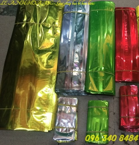 Túi PE xếp hông các màu - Bao Bì Lê ánh Hoa - Công Ty TNHH Sản Xuất Thương Mại Và Dịch Vụ Lê ánh Hoa