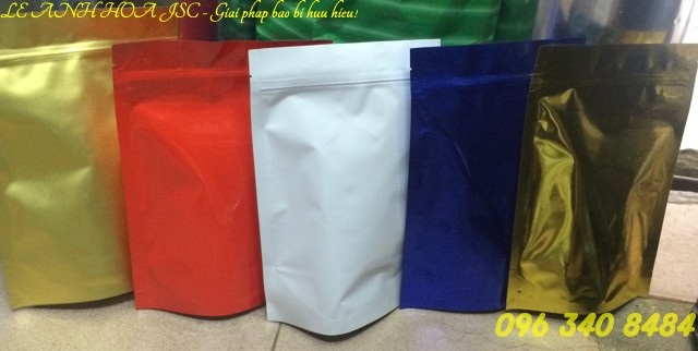 Túi Zipper các màu - Bao Bì Lê ánh Hoa - Công Ty TNHH Sản Xuất Thương Mại Và Dịch Vụ Lê ánh Hoa