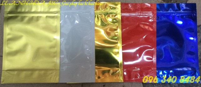 Túi Zipper các màu - Bao Bì Lê ánh Hoa - Công Ty TNHH Sản Xuất Thương Mại Và Dịch Vụ Lê ánh Hoa