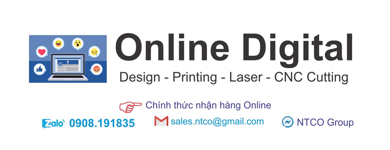 Dịch vụ thiết kế - in ấn - cắt laser CNC