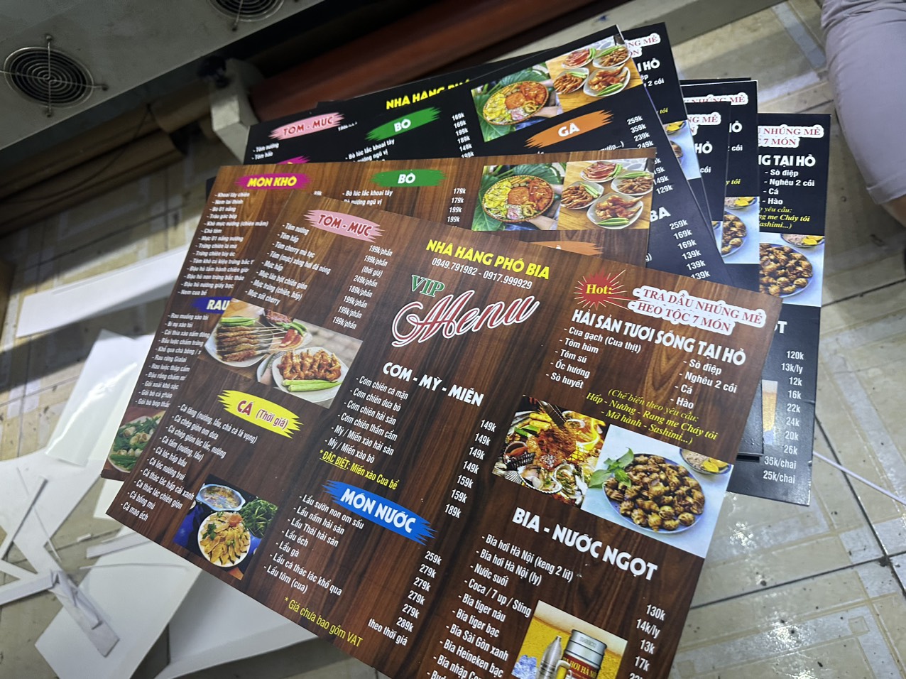 Dịch vụ in ấn menu - Quảng Cáo NTCO - Công Ty Cổ Phần Tập Đoàn Nguyễn Thiện