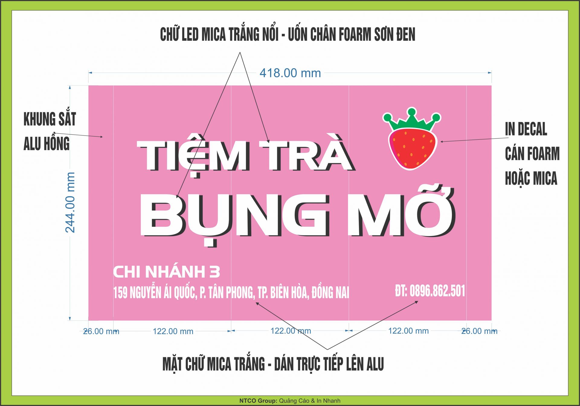 Thi công bảng hiệu quảng cáo - Quảng Cáo NTCO - Công Ty Cổ Phần Tập Đoàn Nguyễn Thiện