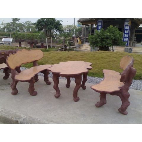 Bộ bàn ghế đá - Bê Tông Minh Long - Công Ty Cổ Phần Đầu Tư Xây Dựng Thương Mại Minh Long