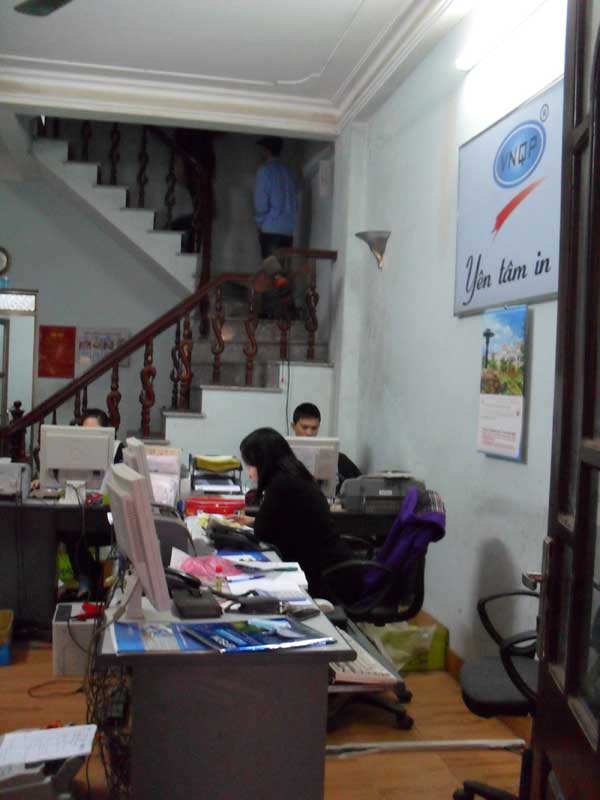Văn phòng công ty - Công Ty Cổ Phần Thương Mại Và Xuất Nhập Khẩu Mực In Việt Nam